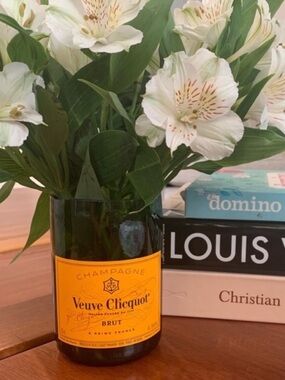 Repurposed Veuve Cliquot Bottle Vase Repurposed